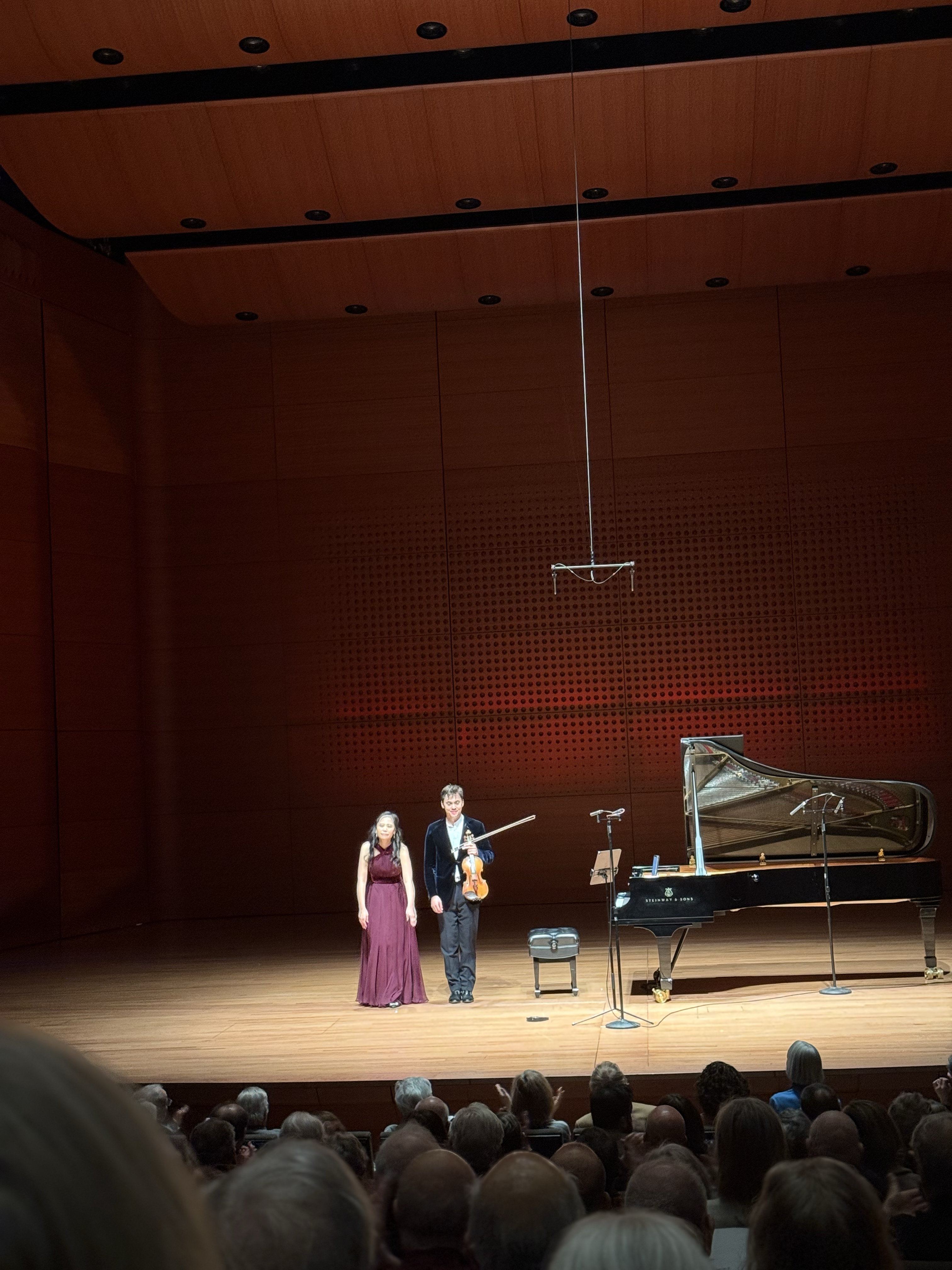 Benjamin Beilman and Gloria Chien at Alice Tully Hall