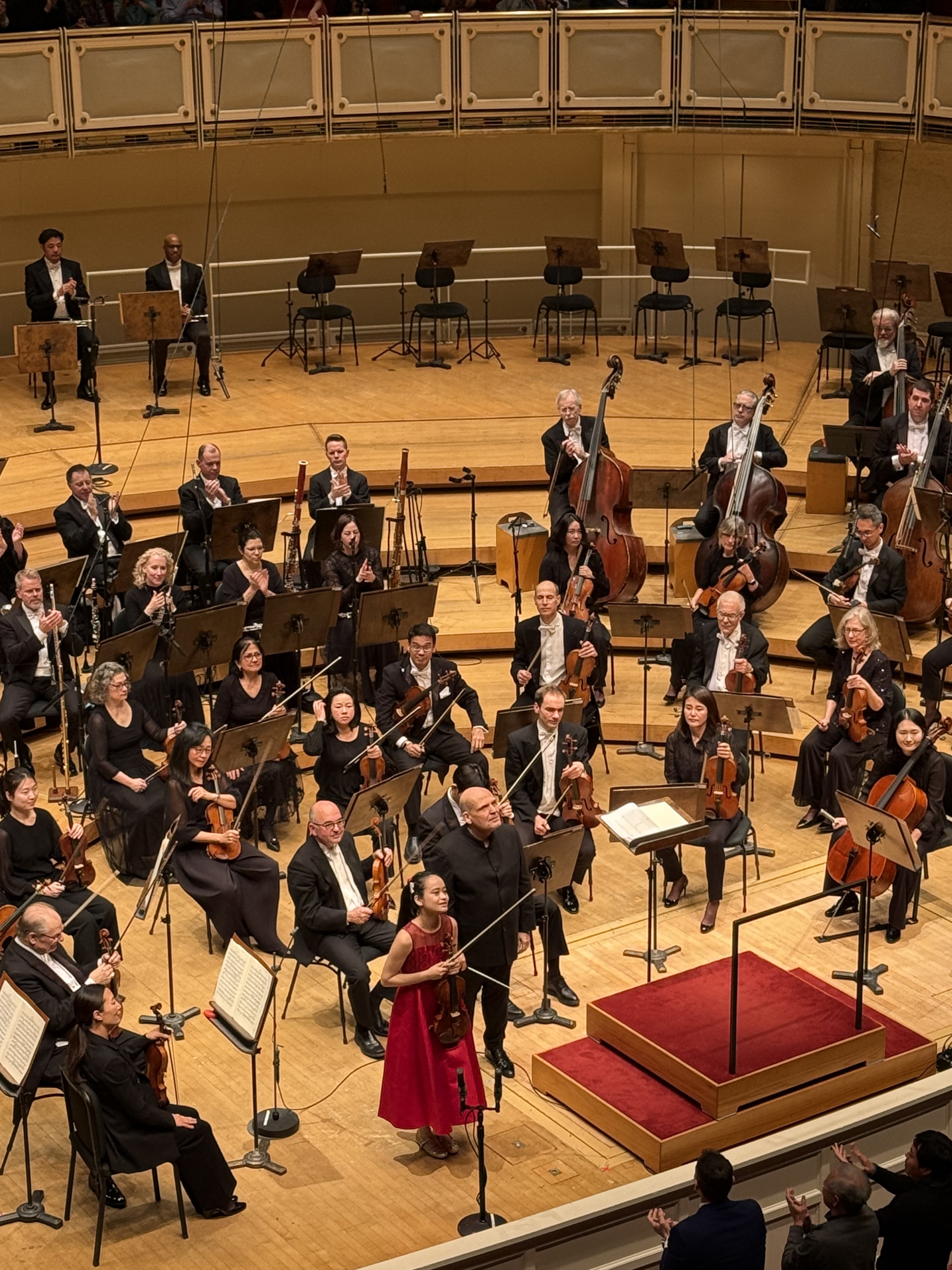 Himari with Jaap van Zweden following the Concerto