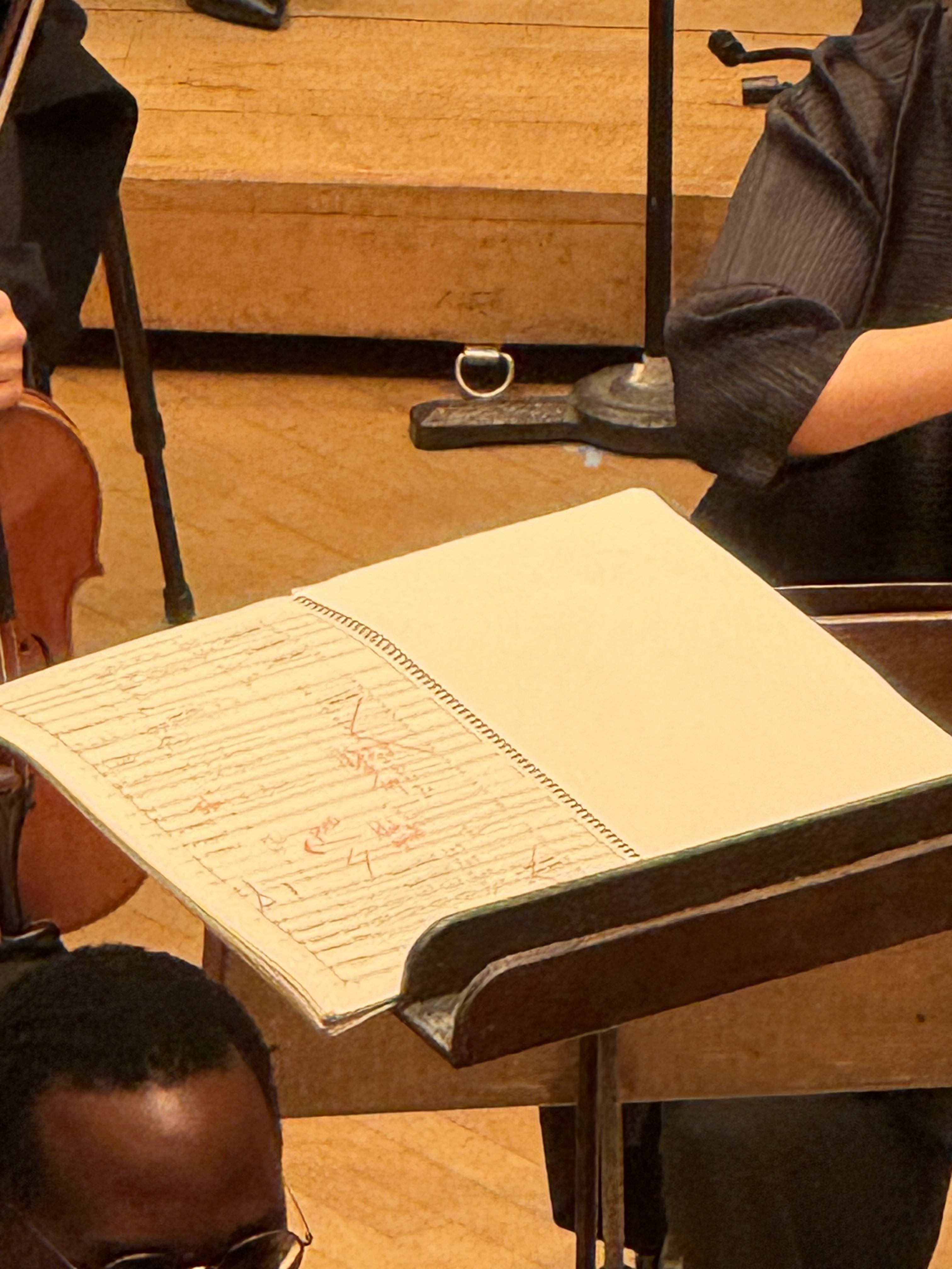 Jaap van Zweden's score markings of Thompson's piece