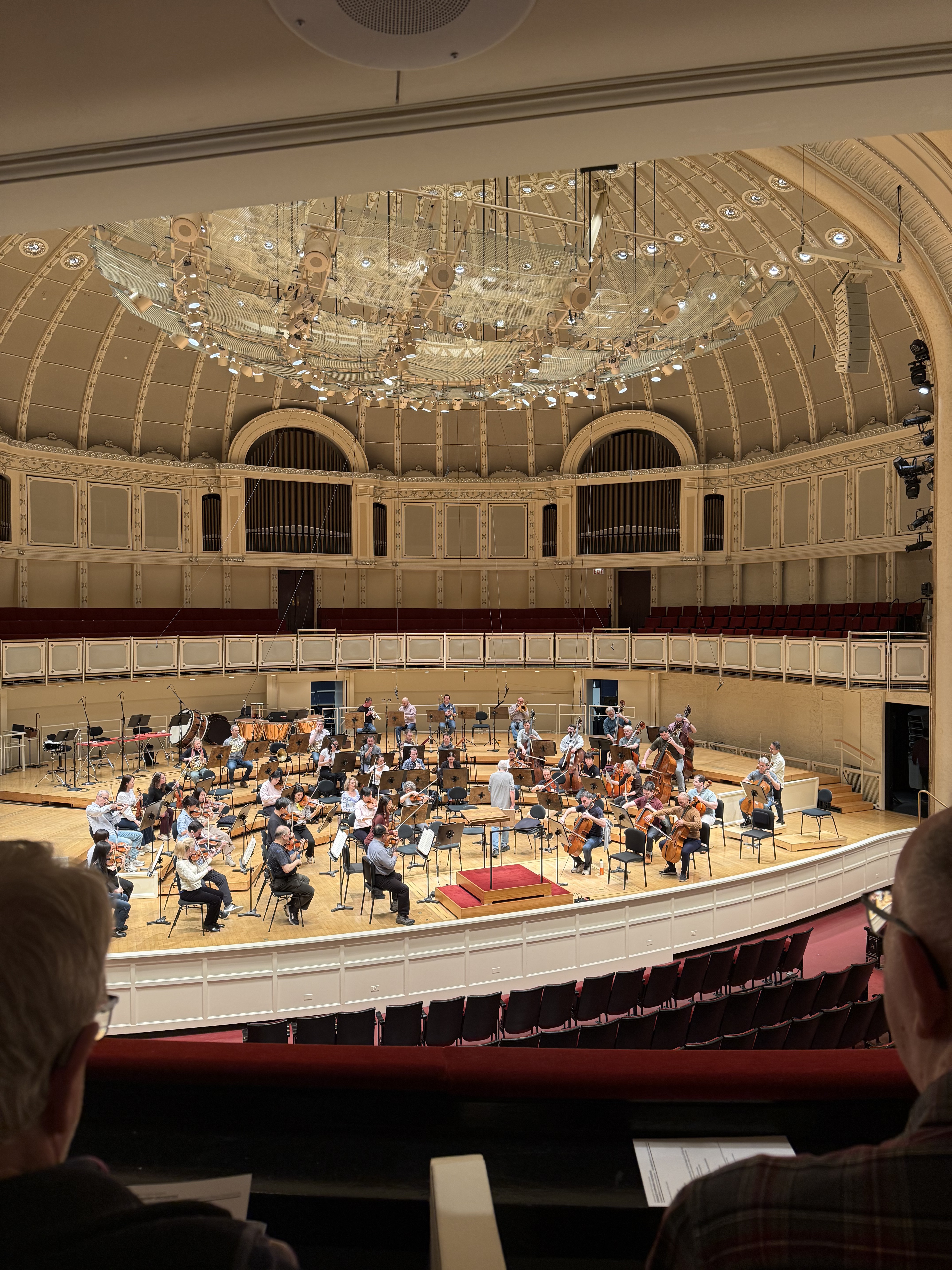View of the Chicago Symphony Orchestra during the donor open rehearsal